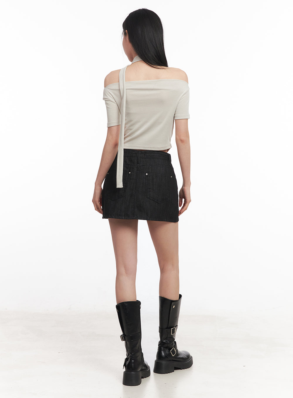 off-shoulder-crop-tee-scarf-set-iy516