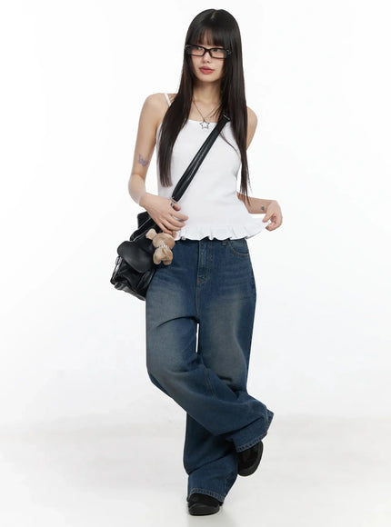 frill-hem-cami-top-f517