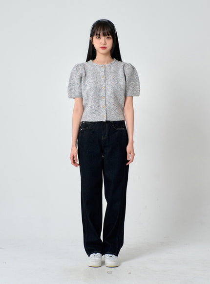 Gerade geschnittene Raw-Denim-Hose ON29