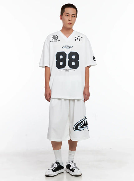 Men's Graphic Logo Athletic Shorts IG508