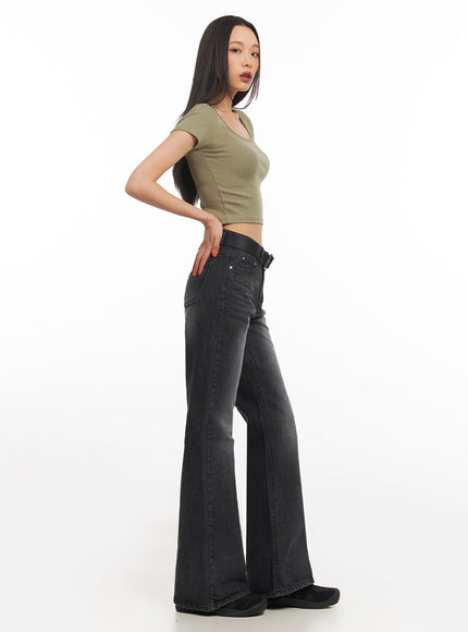 Square Neck Crop Tee IA504