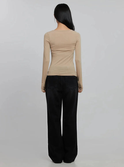 Basic Long Sleeve Top ID516