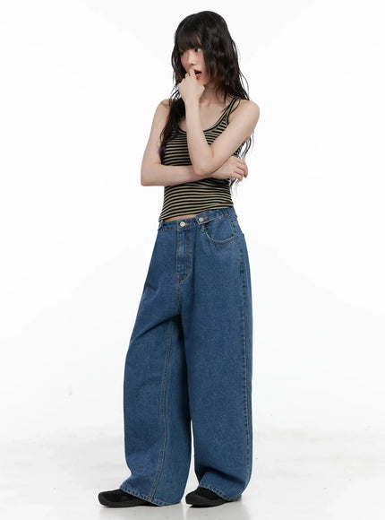 Striped U-Neck Tank Top IL528