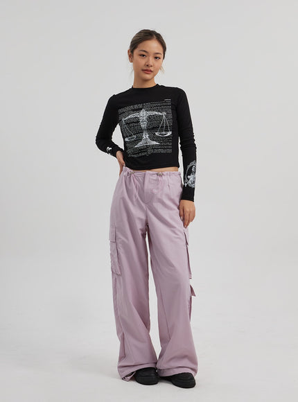 Pantalon Cargo Baggy à Cordon CF313