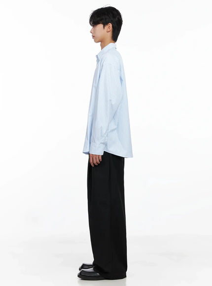 Men's Classic Striped Oxford Shirt IO516