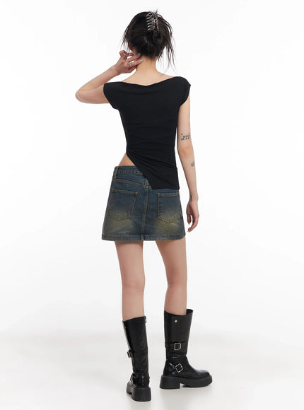 slanted-button-low-rise-denim-skirt-ic503