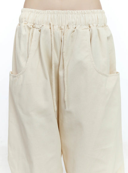 Oversized Pintuck Wide-Leg Pants CG507