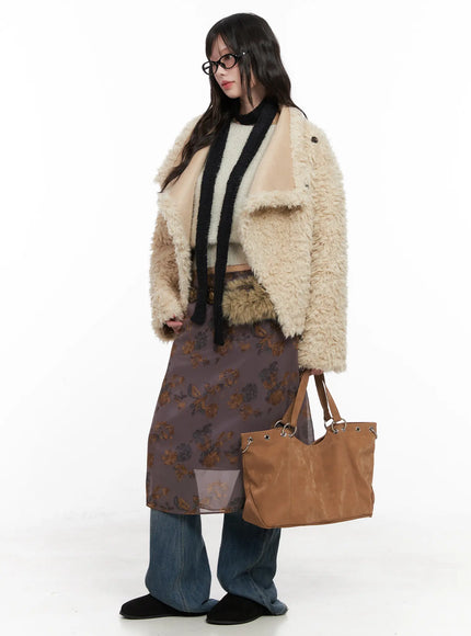 Oversized Faux Fur Jacket CN510