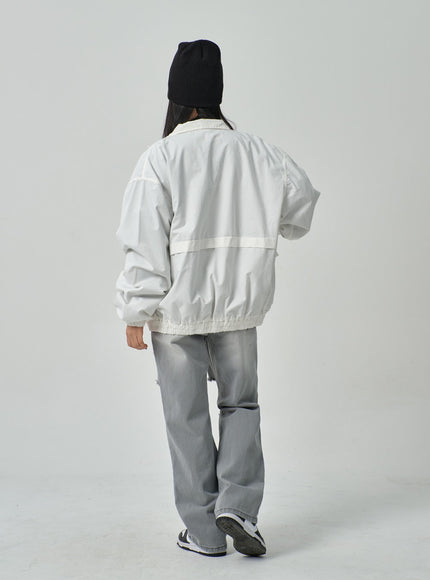 Oversized Zip-Up Jacket IF316