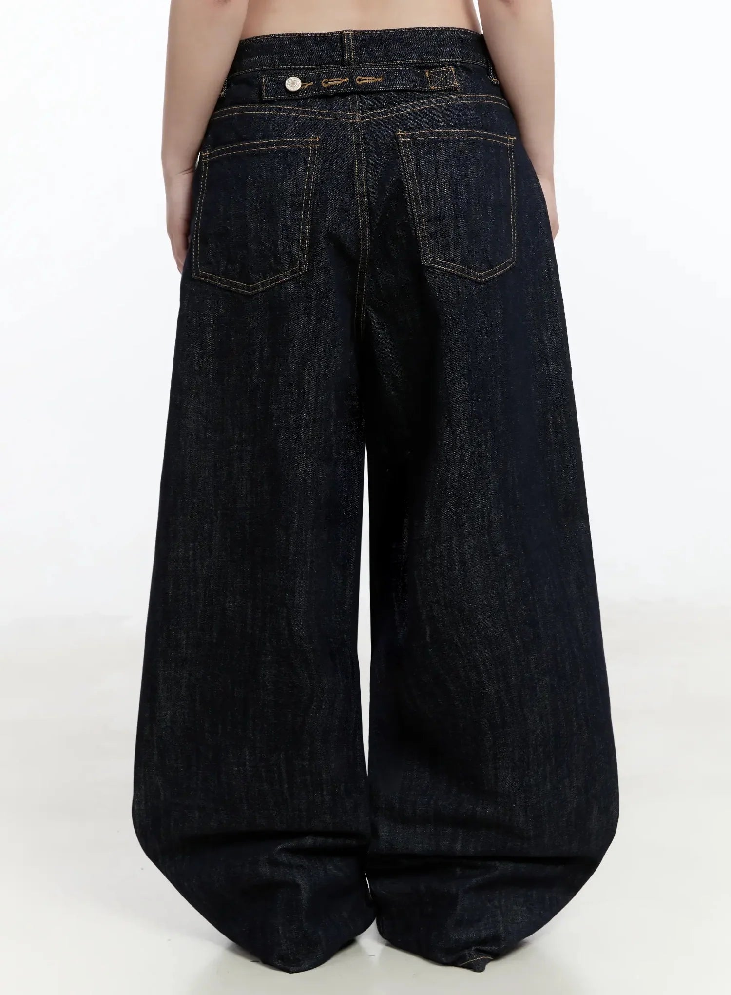 Dallas Dark Washed Wide Leg Jeans IM519