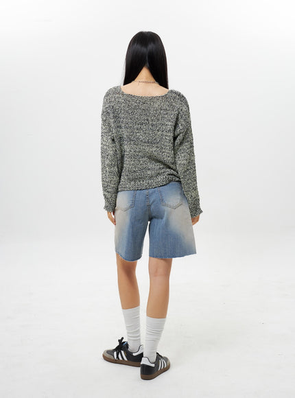 Ripped Sweater IY312