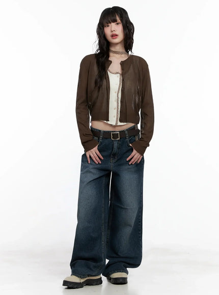 Brown Sheer Cardigan IL531