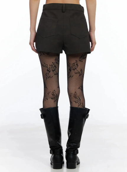 Studded Leather Shorts IM530