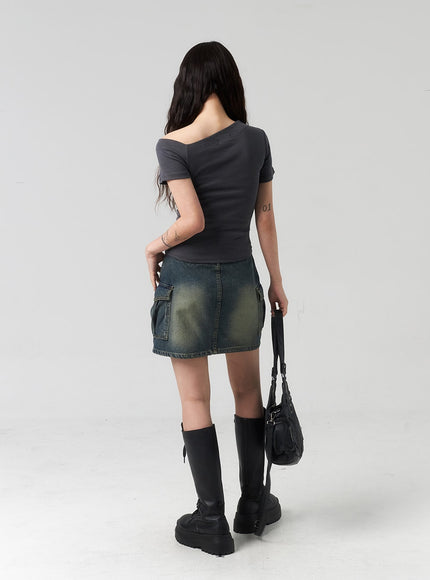 mini-cargo-denim-skirt-cl318