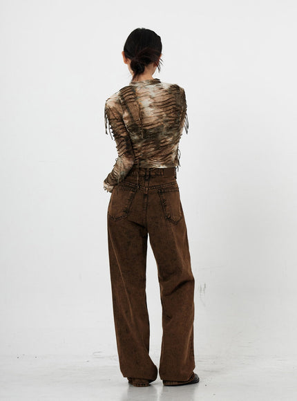 Washing Wide Jeans Unisex CS21