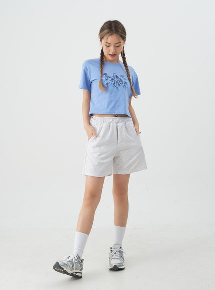 High-Waisted Sweat Shorts CJ13