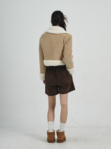 Corduroy Wide Shorts CD07