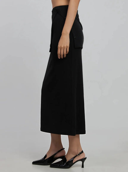 Wrap Maxi Skirt ID516