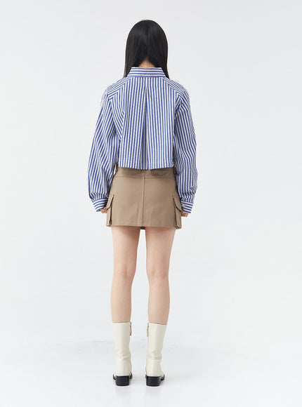 Low-Rise Pocket Cargo Mini Skirt OG18