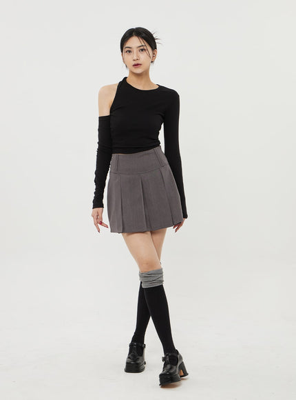 Pleated Mini Skirt BF314