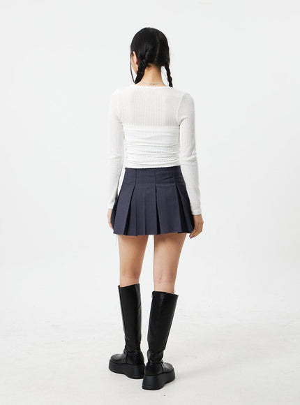 Lace Top And Cardigan Set CM324