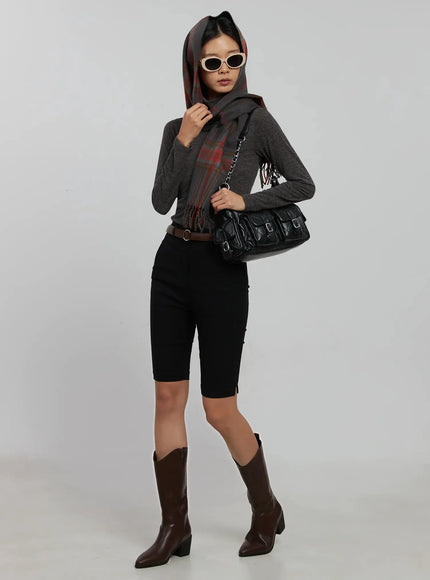 Long Sleeve Slim Turtleneck IJ509