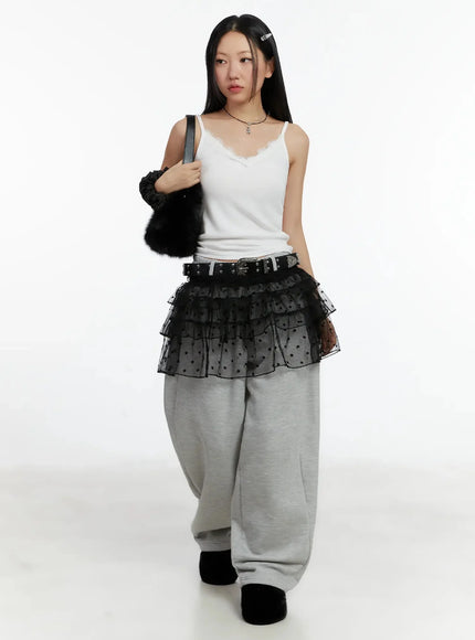 layered-star-mesh-skirt-id525