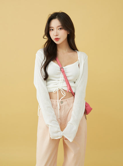 SIngle Pin-tuck Wide Cotton Pants BU13