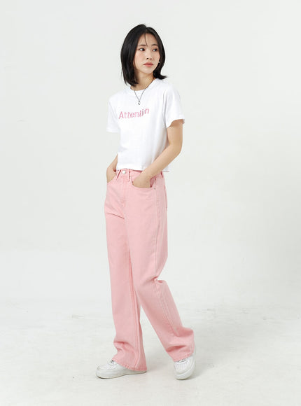 Wide Leg Cotton Pants OM313