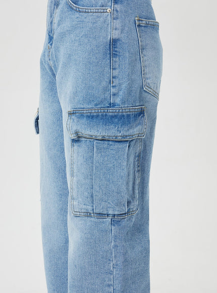 Wide Leg Cargo Jeans BF323