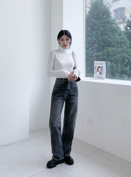 Rollkragenwärmer Crop Top CN08