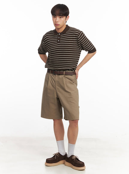 mens-roll-up-cotton-shorts-dark-beige-ia518