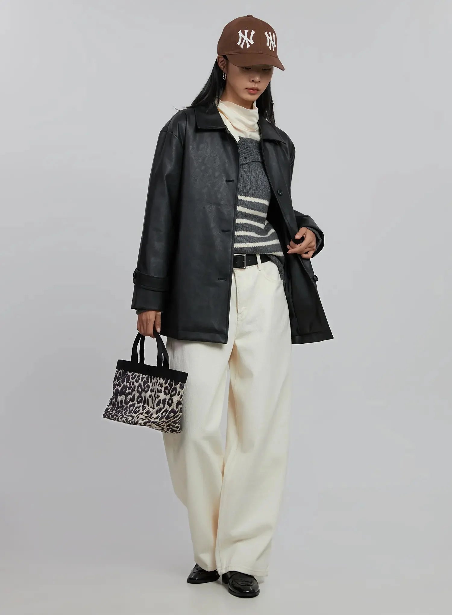 shoulder-cutout-striped-knit-sweater-id504