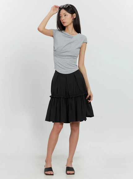 pleated-nylon-midi-skirt-is516