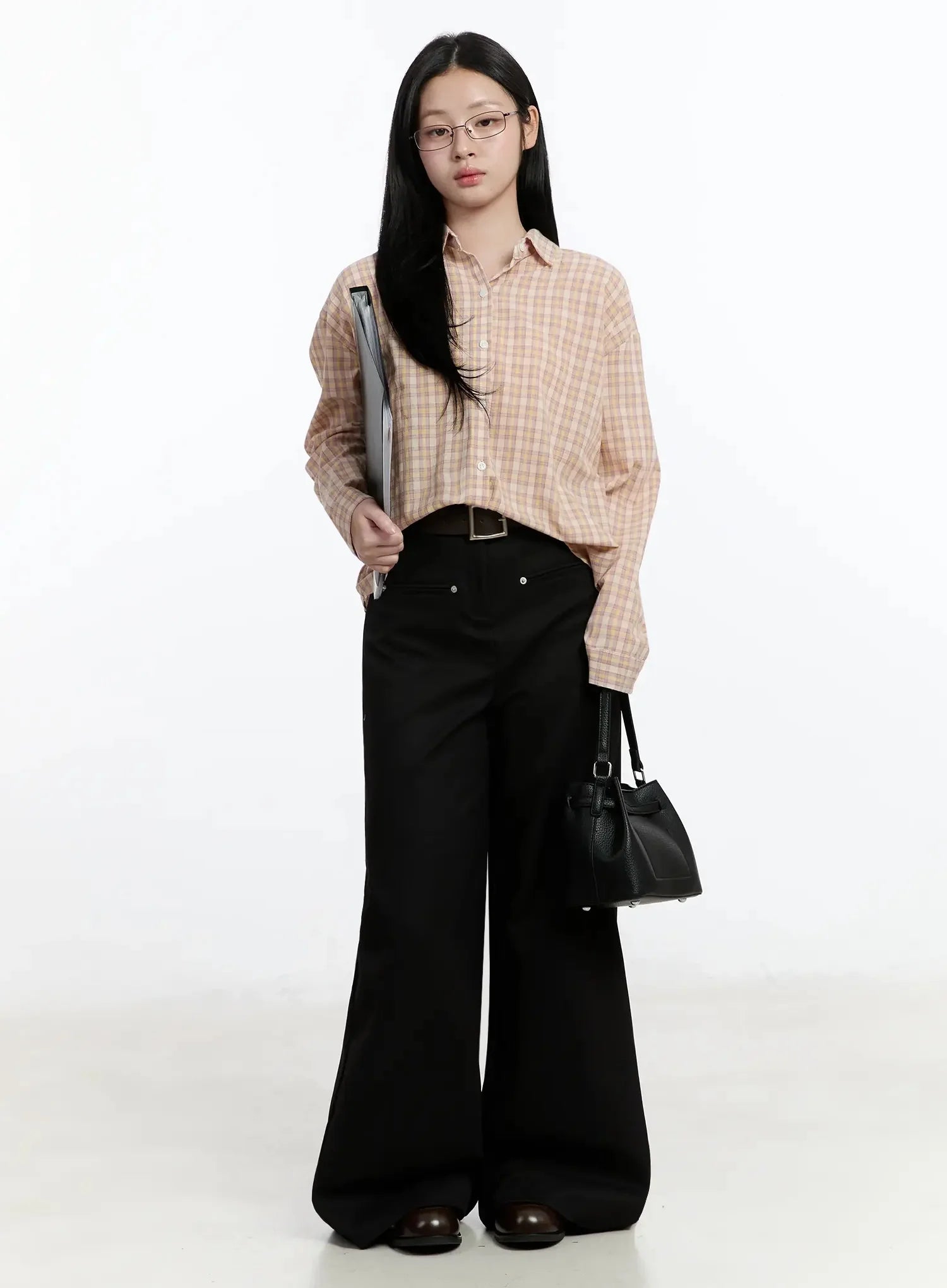 High-Waist Wide-Leg Pants IM513