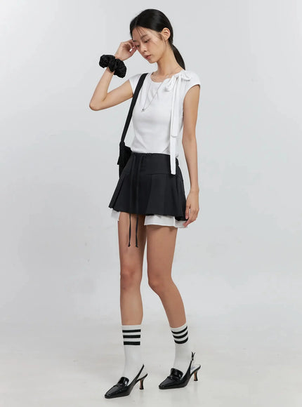cap-sleeve-bow-tie-top-is516