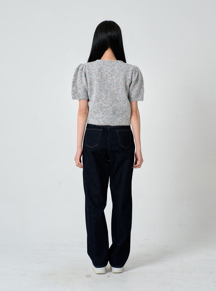 Gerade geschnittene Raw-Denim-Hose ON29