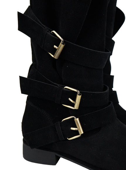 buckled-faux-leather-boots-cn426