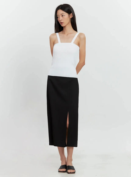 Side-Slit Midi Skirt IL528