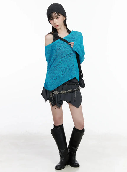 asymmetric-foldover-waist-mini-skirt-iy511