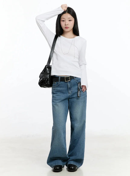 Fallon Classic Wide Leg Jeans IM519