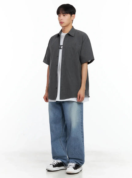 mens-collared-short-sleeve-button-up-top-il516