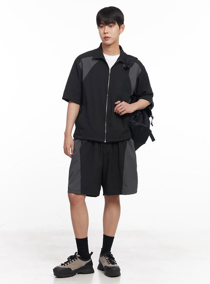 mens-zip-up-collared-half-sleeve-shirt-iy520