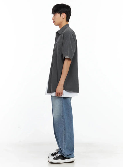 mens-collared-short-sleeve-button-up-top-il516