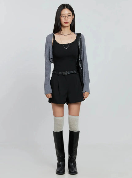 modern-pintuck-tailored-shorts-in507