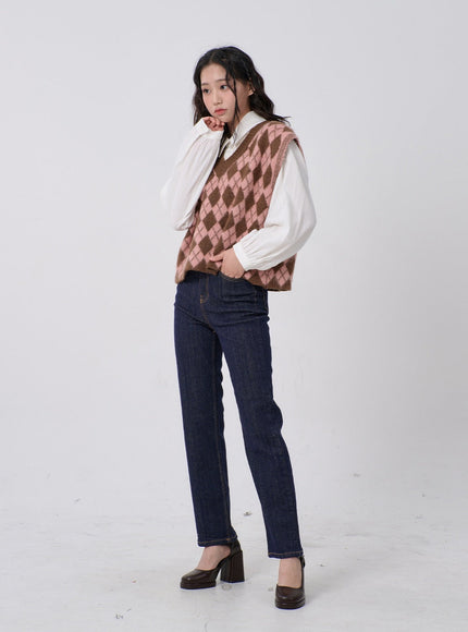 Slim-Fit-Jeans mit geradem Bein BD19