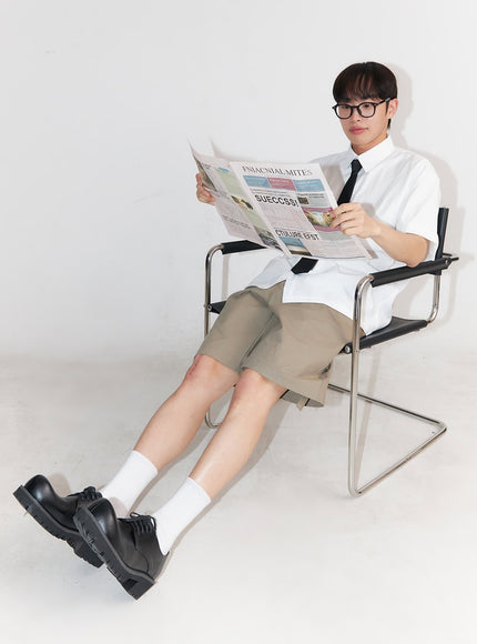 mens-roll-up-cotton-shorts-dark-beige-ia518