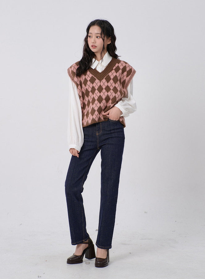 Slim-Fit-Jeans mit geradem Bein BD19