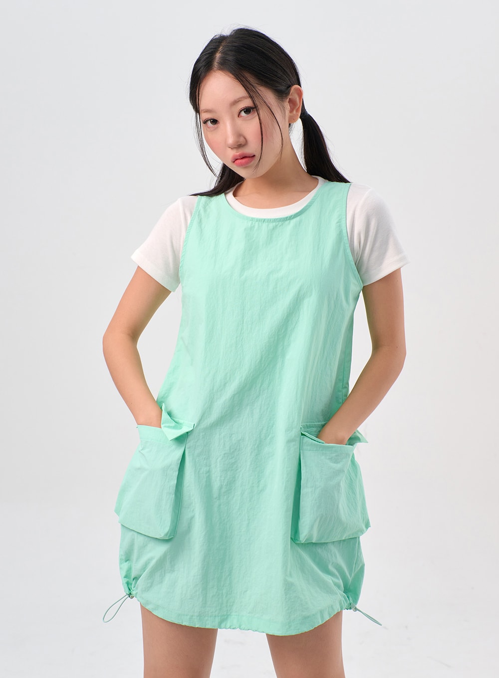 pocket-nylon-mini-dress-il310
