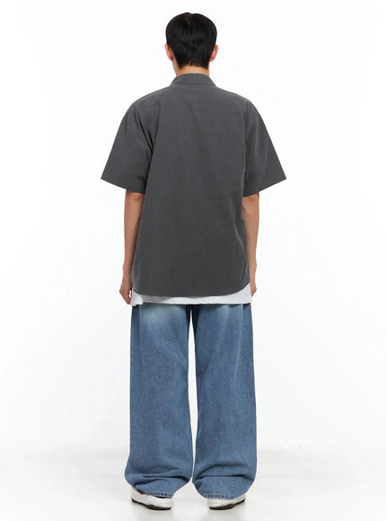 mens-collared-short-sleeve-button-up-top-il516